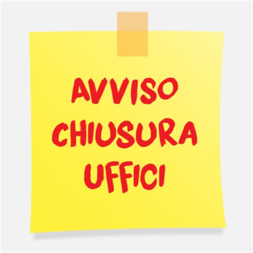 Avviso chiusura uffici comunali mese di Agosto 2026