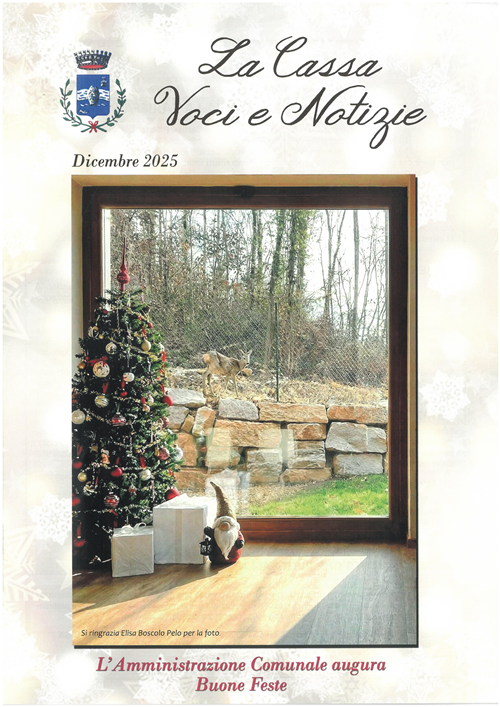 La Cassa Voci e notizie - periodico dell'Amministrazione Comunale - Mese di Dicembre 2025