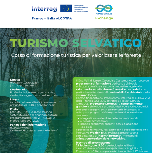 Corso di formazione turistica per valorizzare le foreste